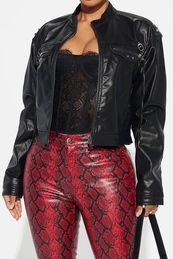 Studded Zip Up Jacket
