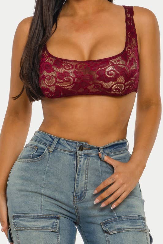 Lace Cropped Top