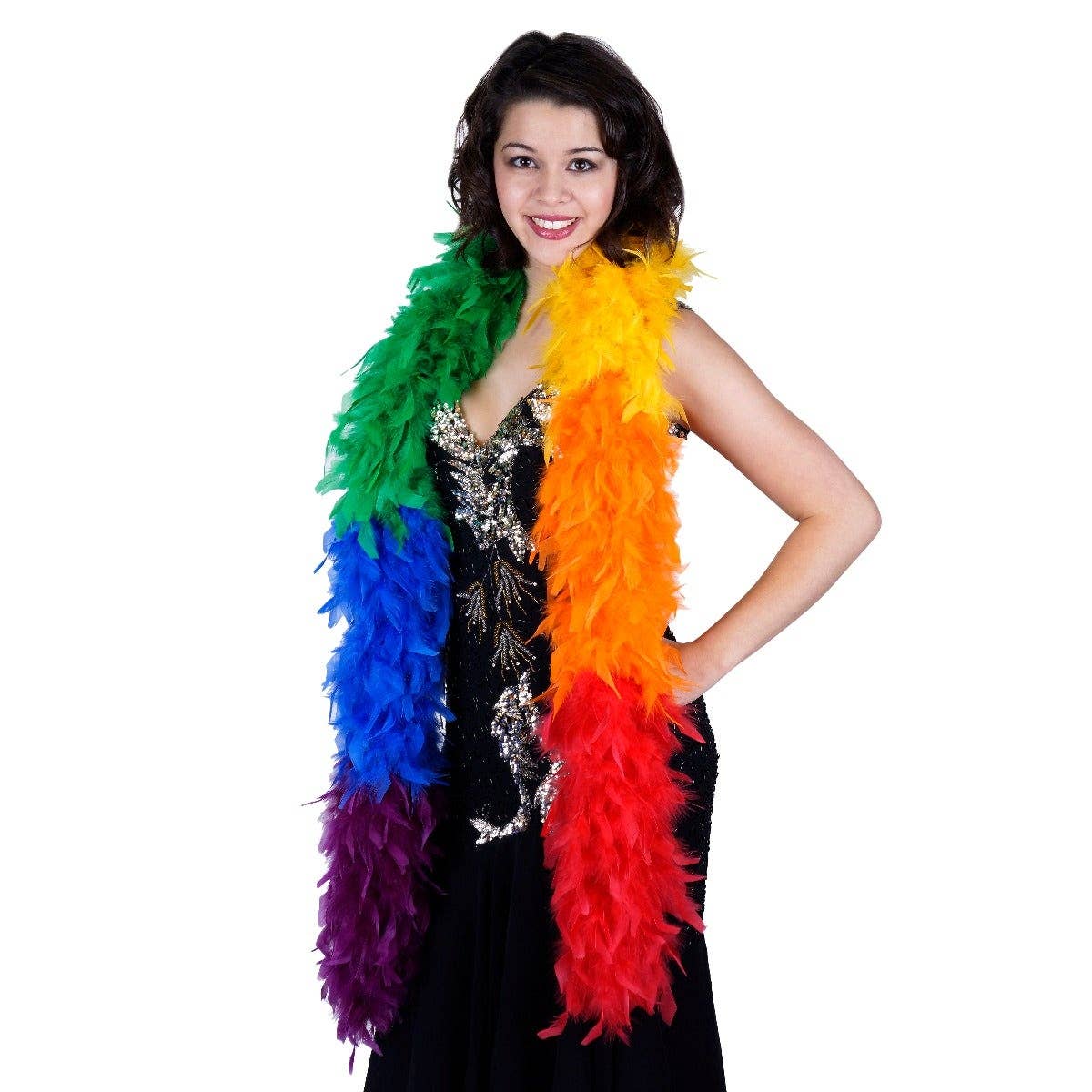 Feather Boa - Heavyweight - Rainbow