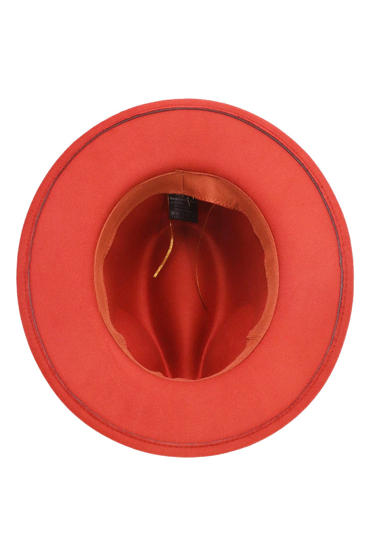 Solid Plain Standard Brim Felt Rancher Hat