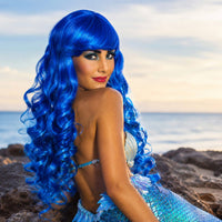 Long Blue Wig