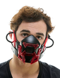 Light-Up Red Cyberpunk  Mask