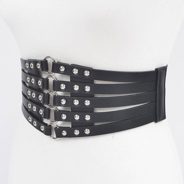 Stud Waist Elastic Belt