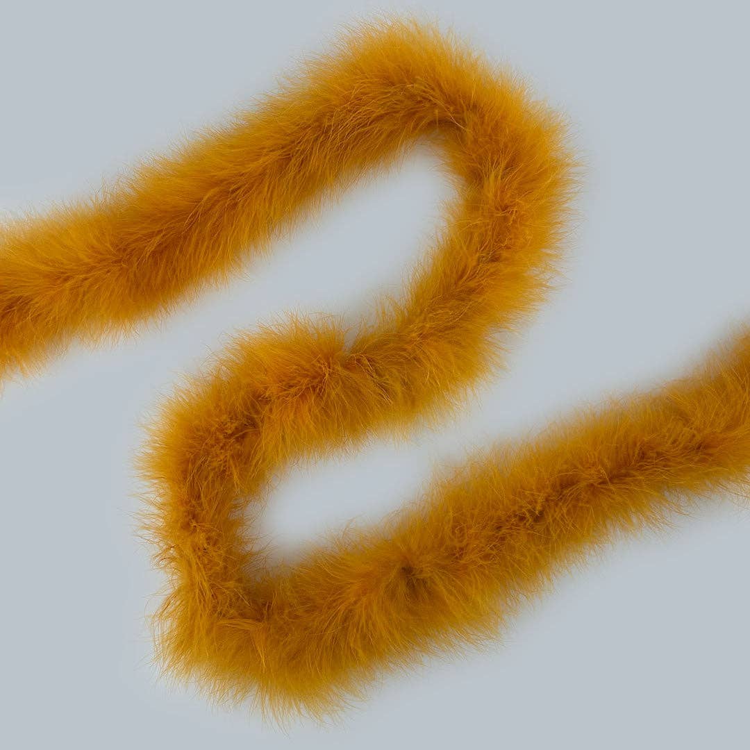 Full Marabou Feather Boa - Marigold