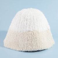 Mixed Faux Fur Loose Bucket Hat