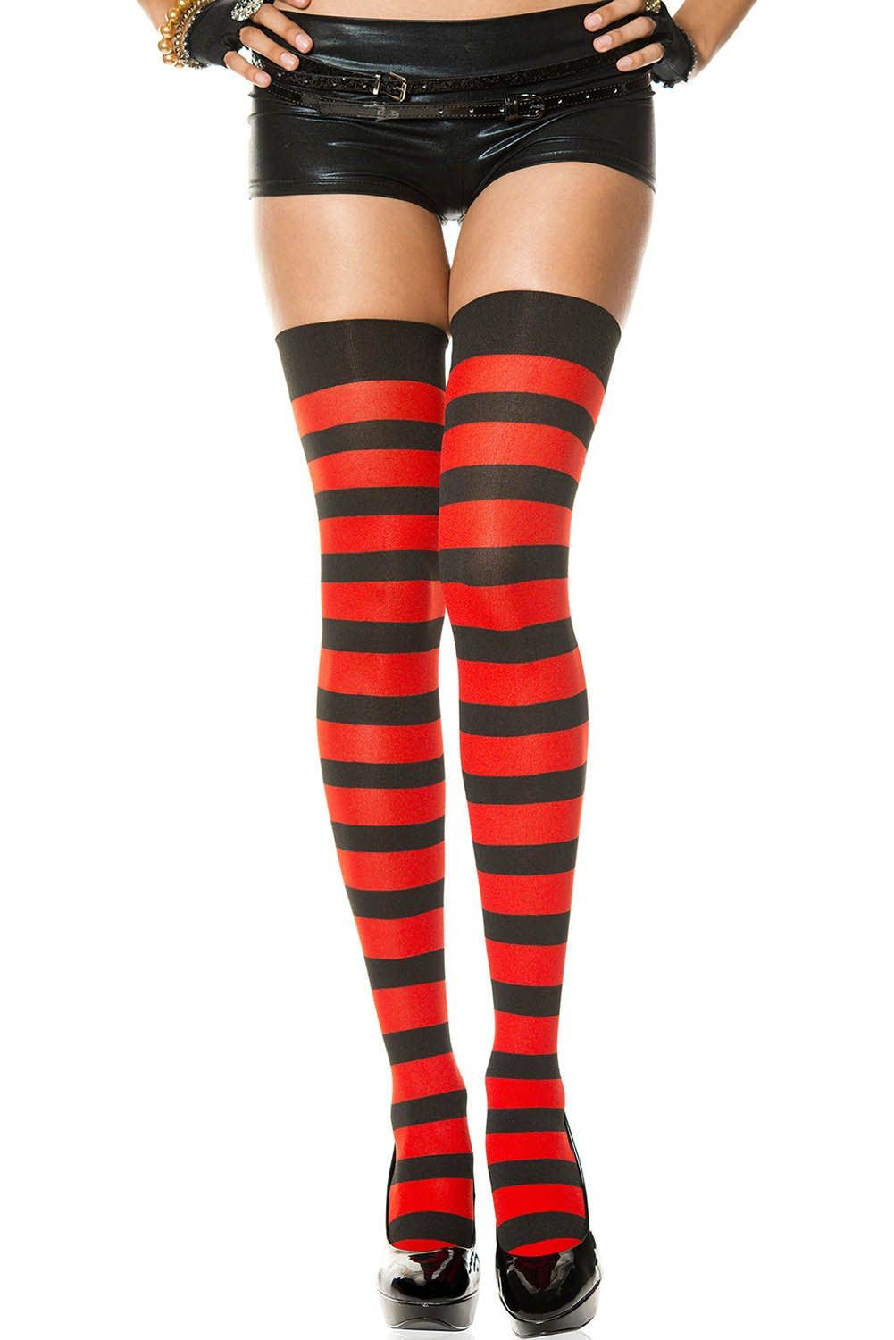 Wide Striped Thigh Hi