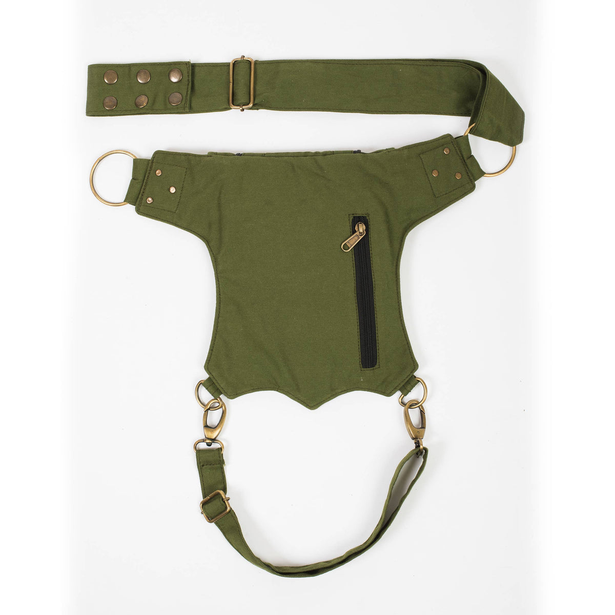 Bikers Sling-Hip Bag With thigh Belt