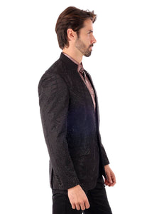 Men's Studded Lapel Blazer