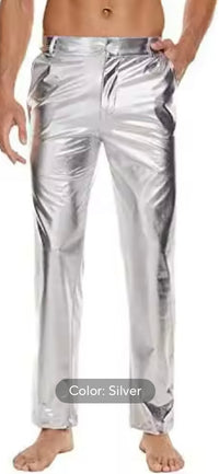 Metallic Mens Pants