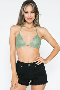 Rhinestone bikini top