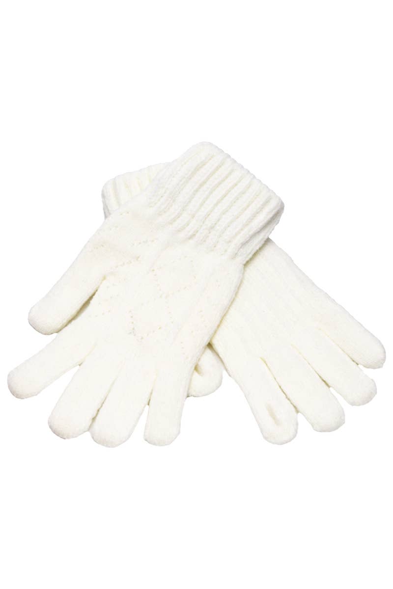 Diamond Vent Slit Fingertip Touchscreen Gloves