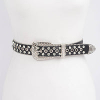 Rhinestone Multi Metal Glitter Belt