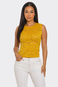 Lace Sleeveless Top
