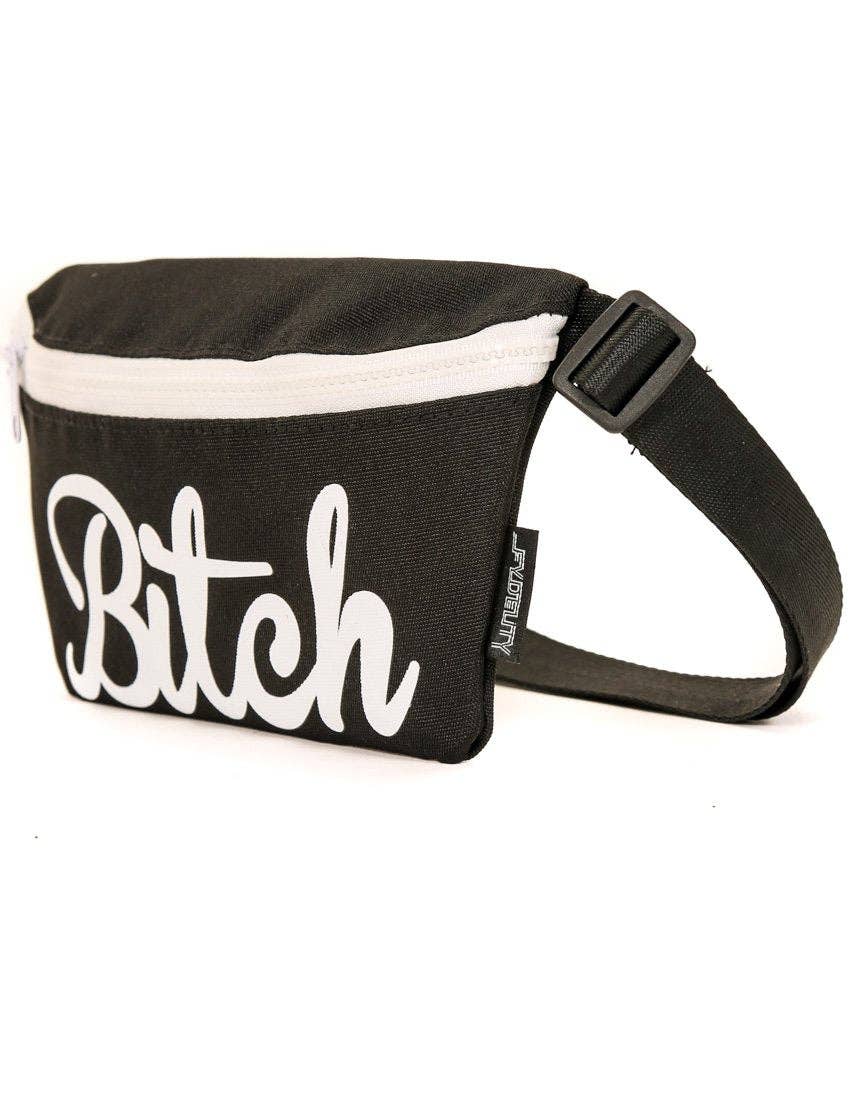 Fanny Pack Bitch Black & White