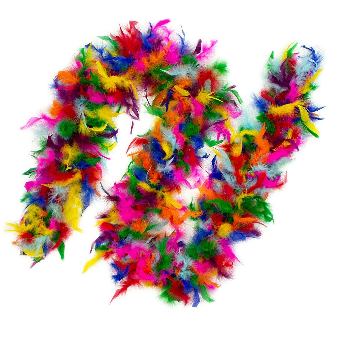 Feather Boa - Lightweight - Rainbow Bright