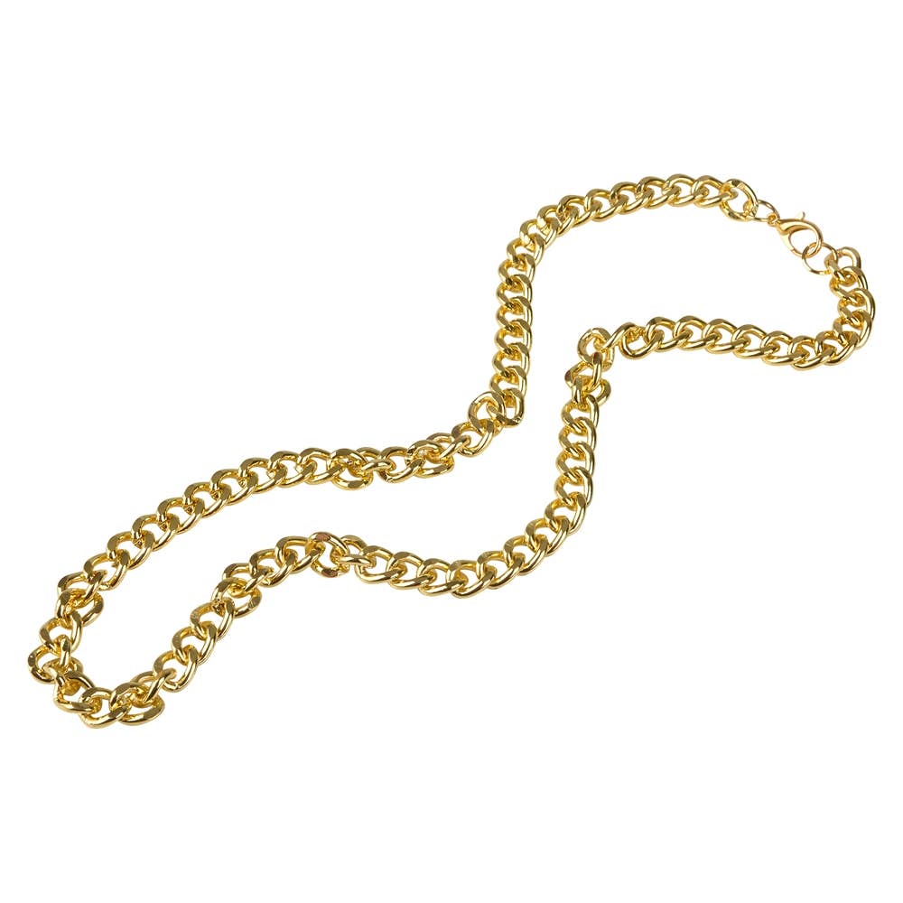 Metal Curb Chain Necklace 19.65"