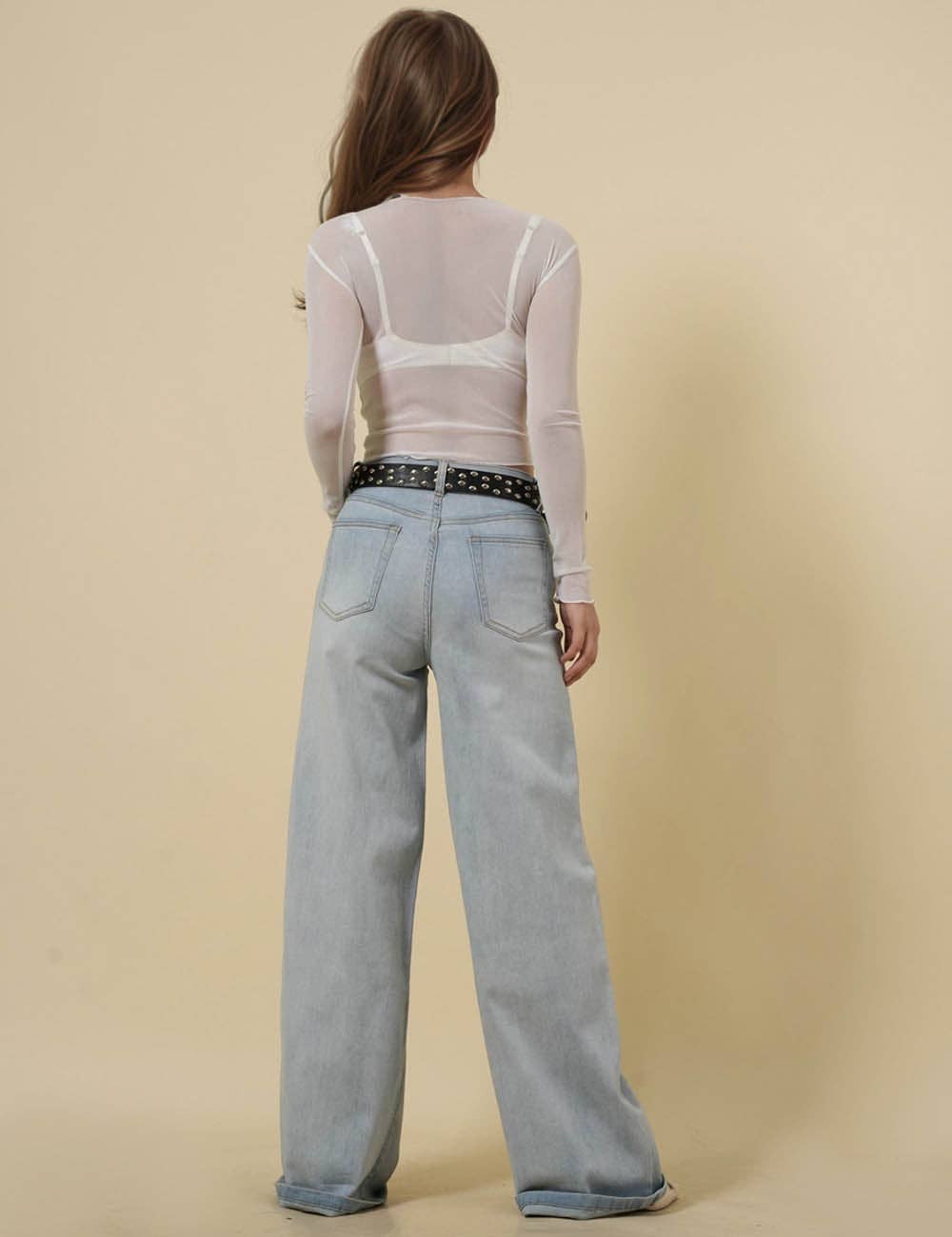 Sheer Mesh Crop Top