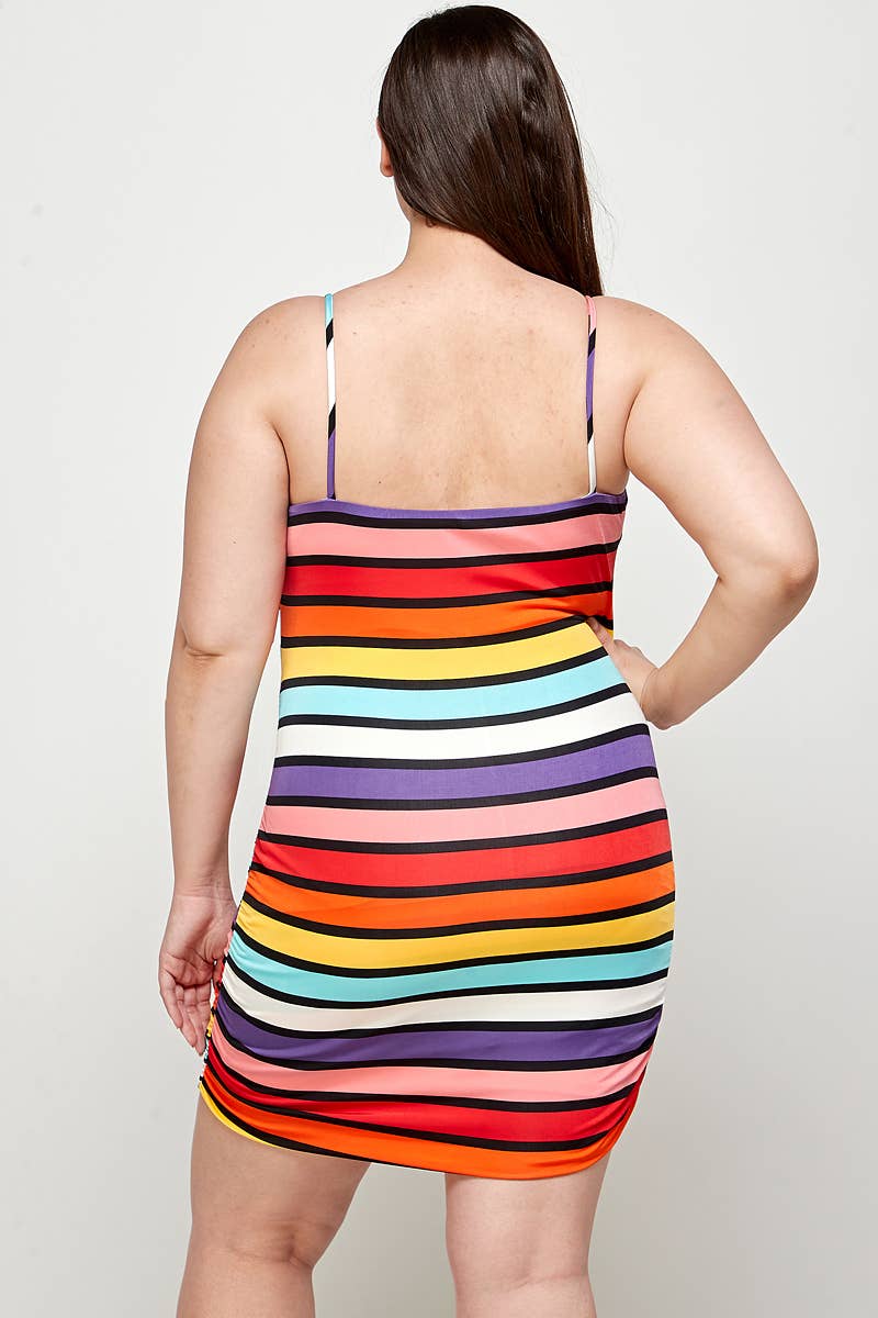 Rainbow Stripe Dress
