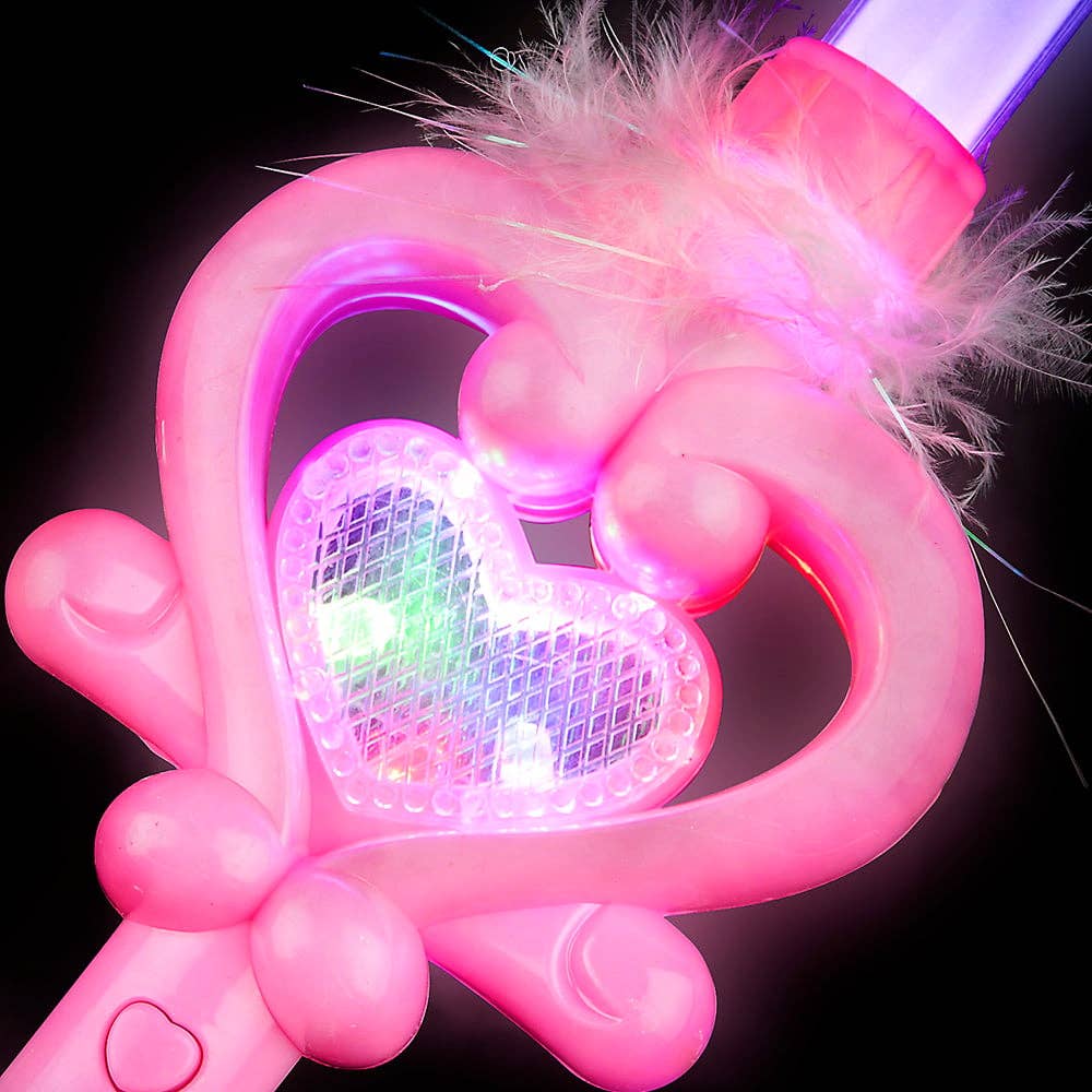 13" LIGHT-UP FEATHER WAND