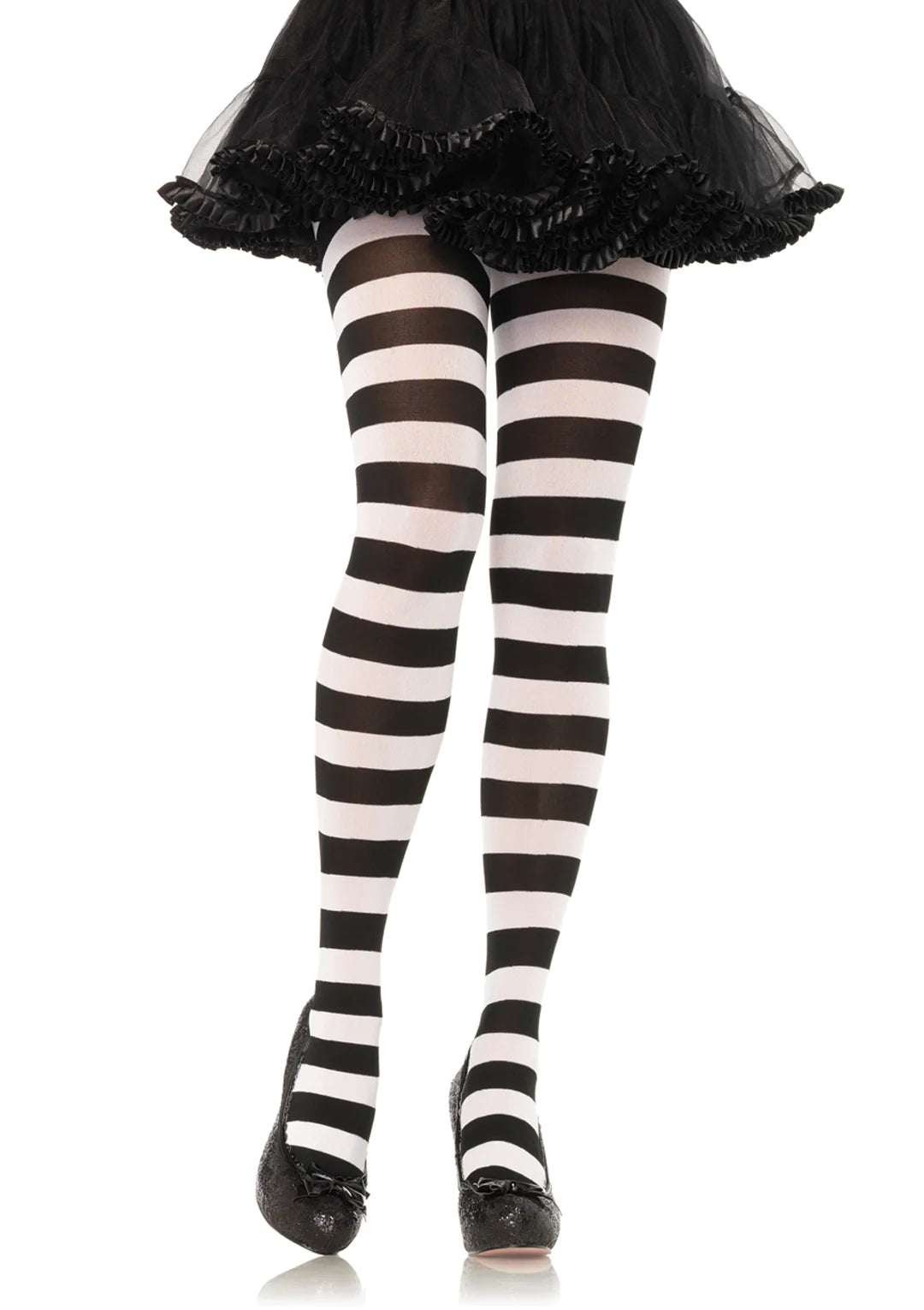 Wide Striped Tights