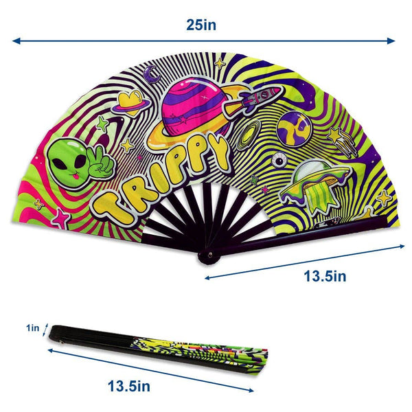 Trippy X-Large Hand Fan