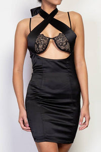 Layered Satin Dress