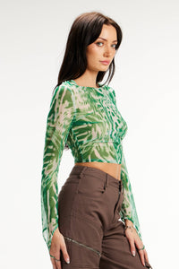 Sheer Long Sleeve Top