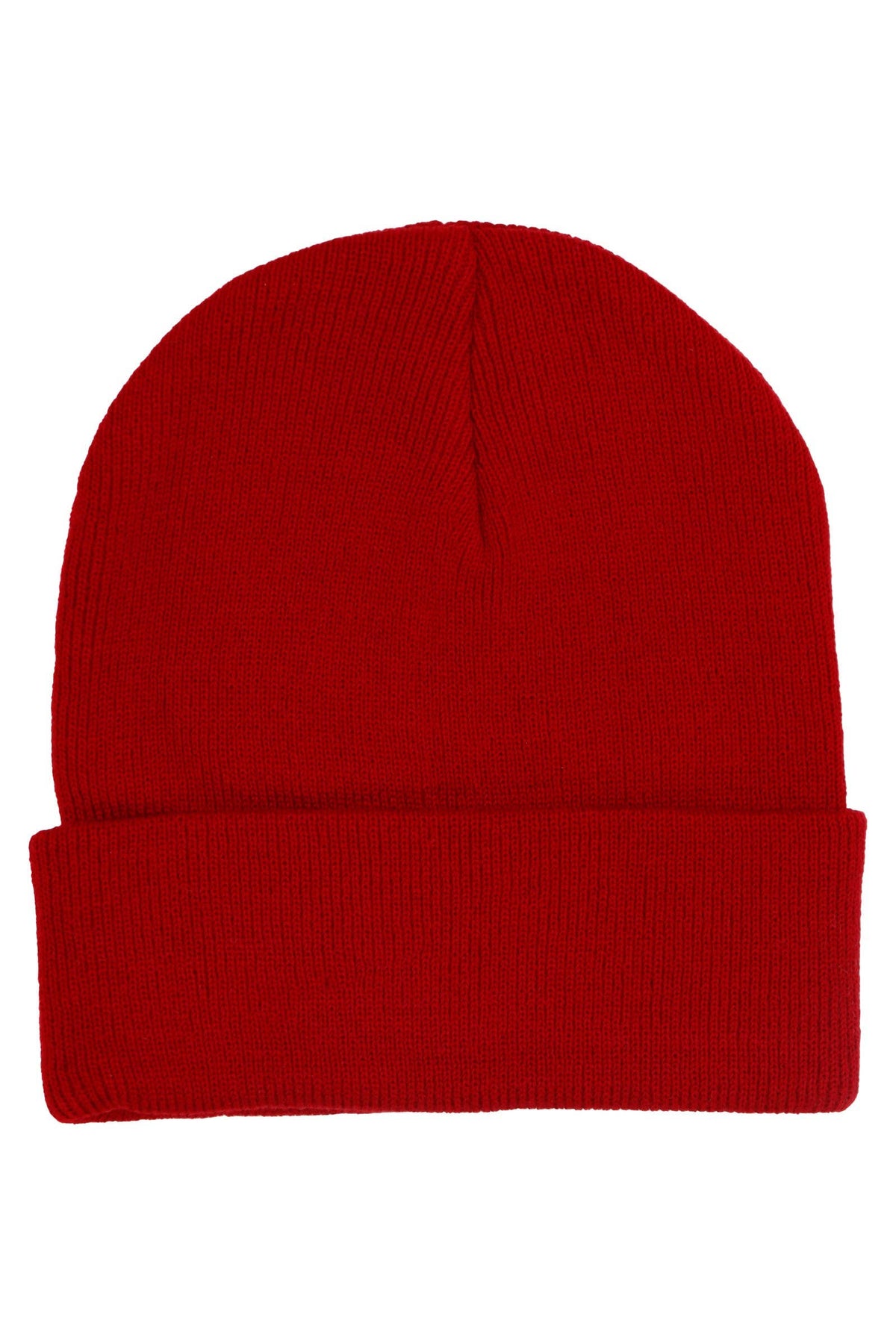 Adults Classic Solid Acrylic Cuffed Beanie