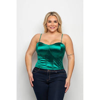 SATIN CORSET TOP