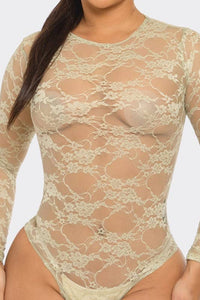 Mesh Bodysuit Print