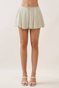 LACE WAIST SKORT