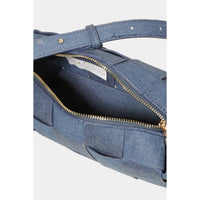 Leather Woven Shoulder Bag