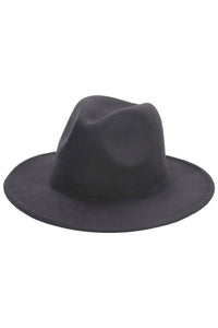 Solid Plain Standard Brim Felt Rancher Hat