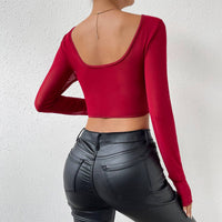 Long Sleeve Mesh Lace Top