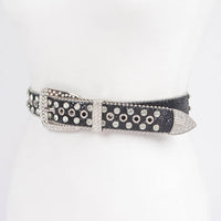 Rhinestone Multi Metal Glitter Belt