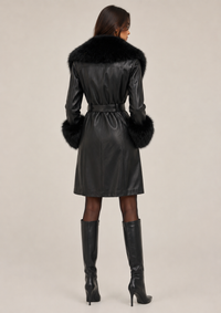 After Dark Luxe Faux Fur Leather Coat