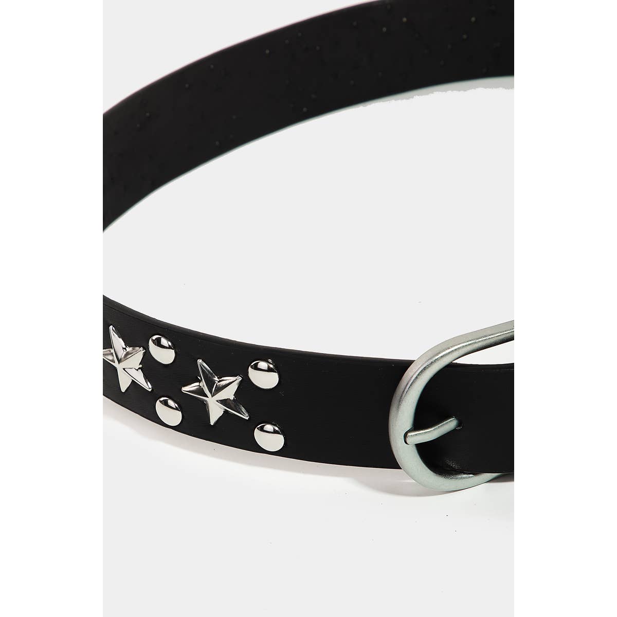 Metallic Stars Vegan Leather Belt