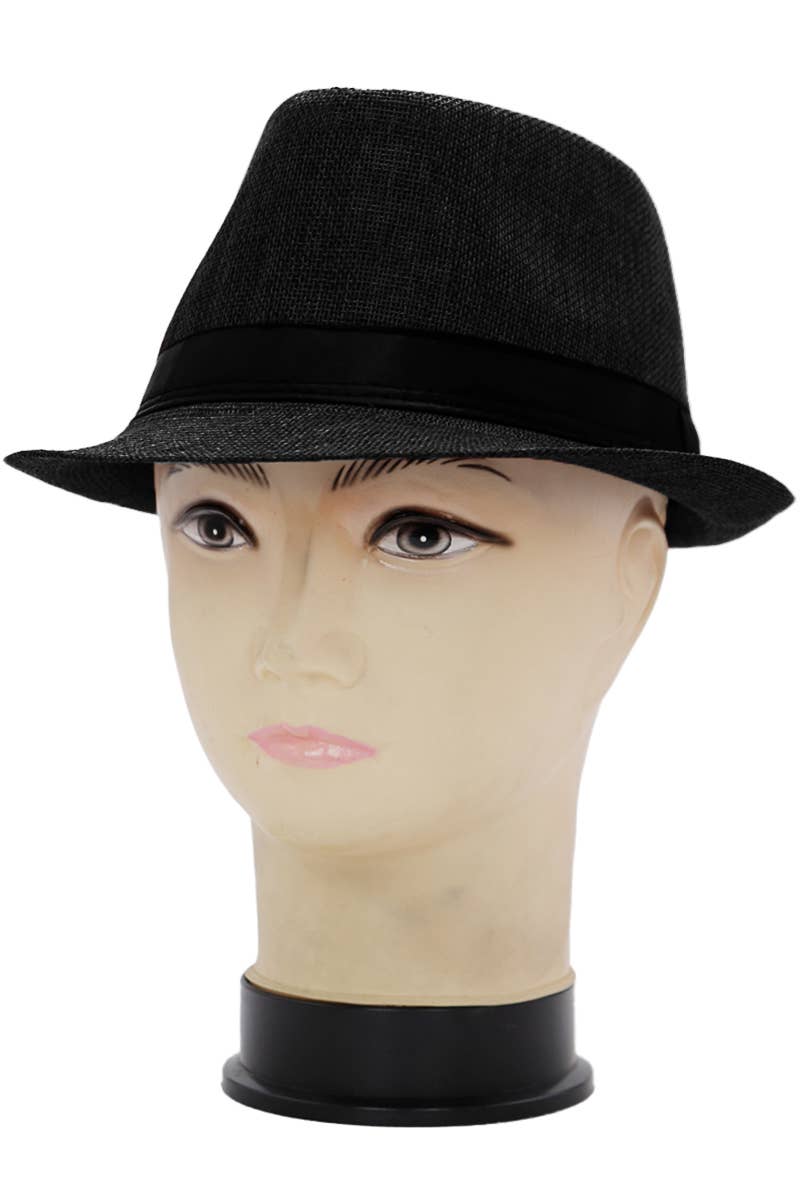 Open Weave Light Weight Flax Fabric Fedora