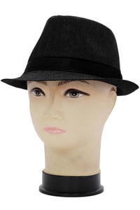 Open Weave Light Weight Flax Fabric Fedora
