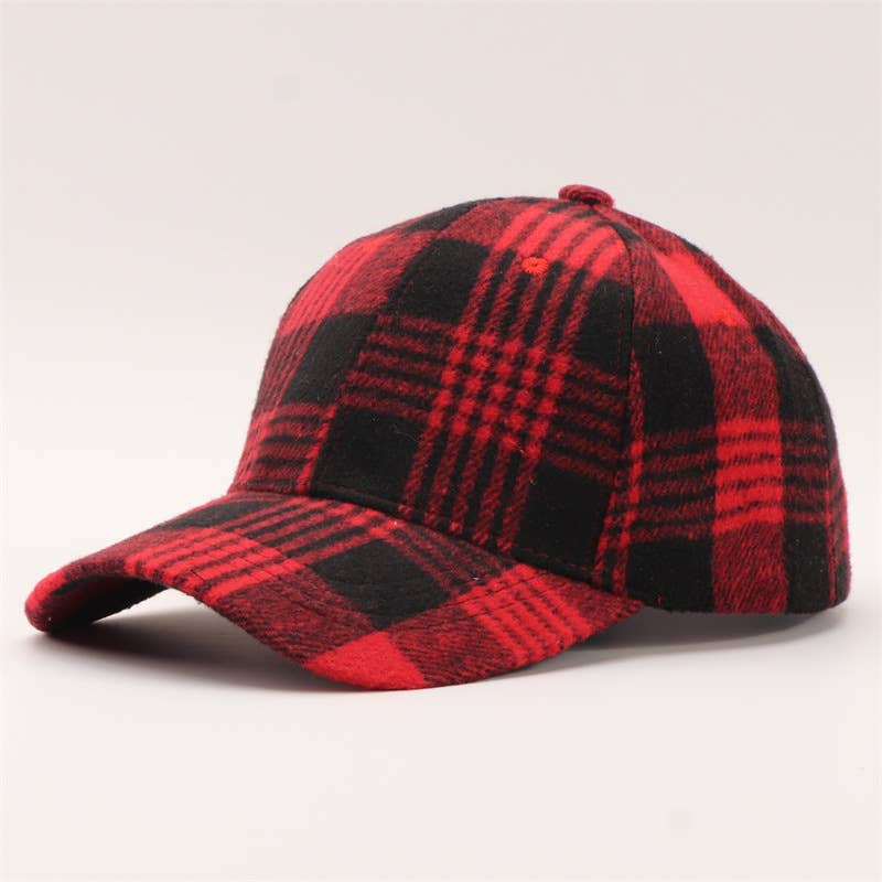 Plaid Baseball Cap