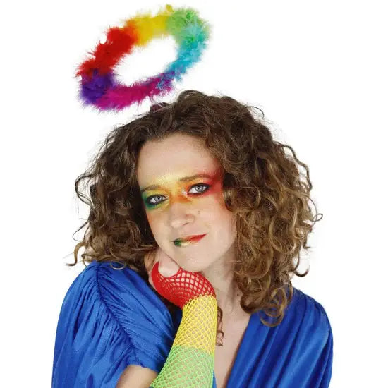 Marabou Feather Rainbow Halo