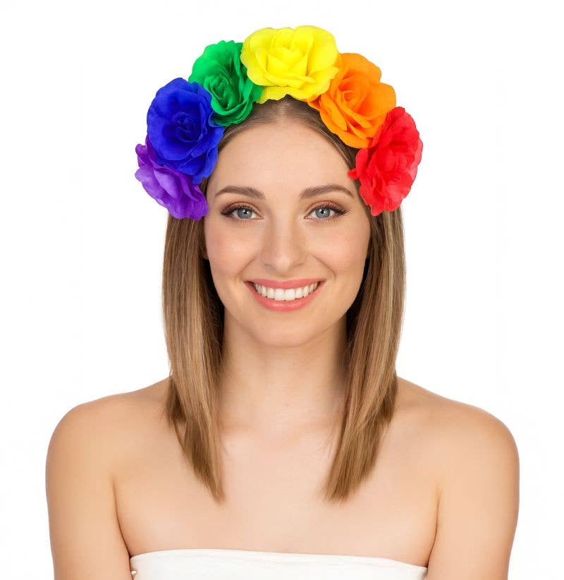 Rainbow Floral Headband
