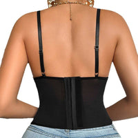 Lace Corset Sheer Top