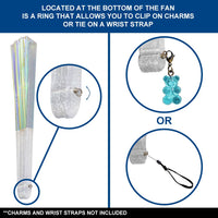 Iridescent Opal Light X-Large Hand Fan