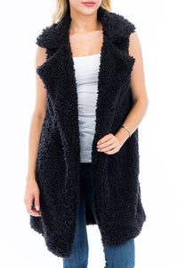 Shaggy Faux Fur Vest
