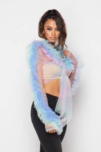 Tulle Ruffle Shrug
