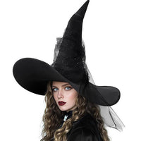 Halloween mesh witch hat