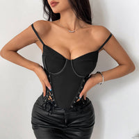 Lace-Up Bustier Top