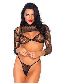 Fishnet Bikini Set