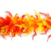 Chandelle Feather Boa - Lightweight - Fire Mix